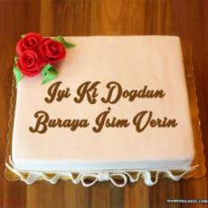 Doğum G&uuml;n&uuml; Pastasına Isim Yaz